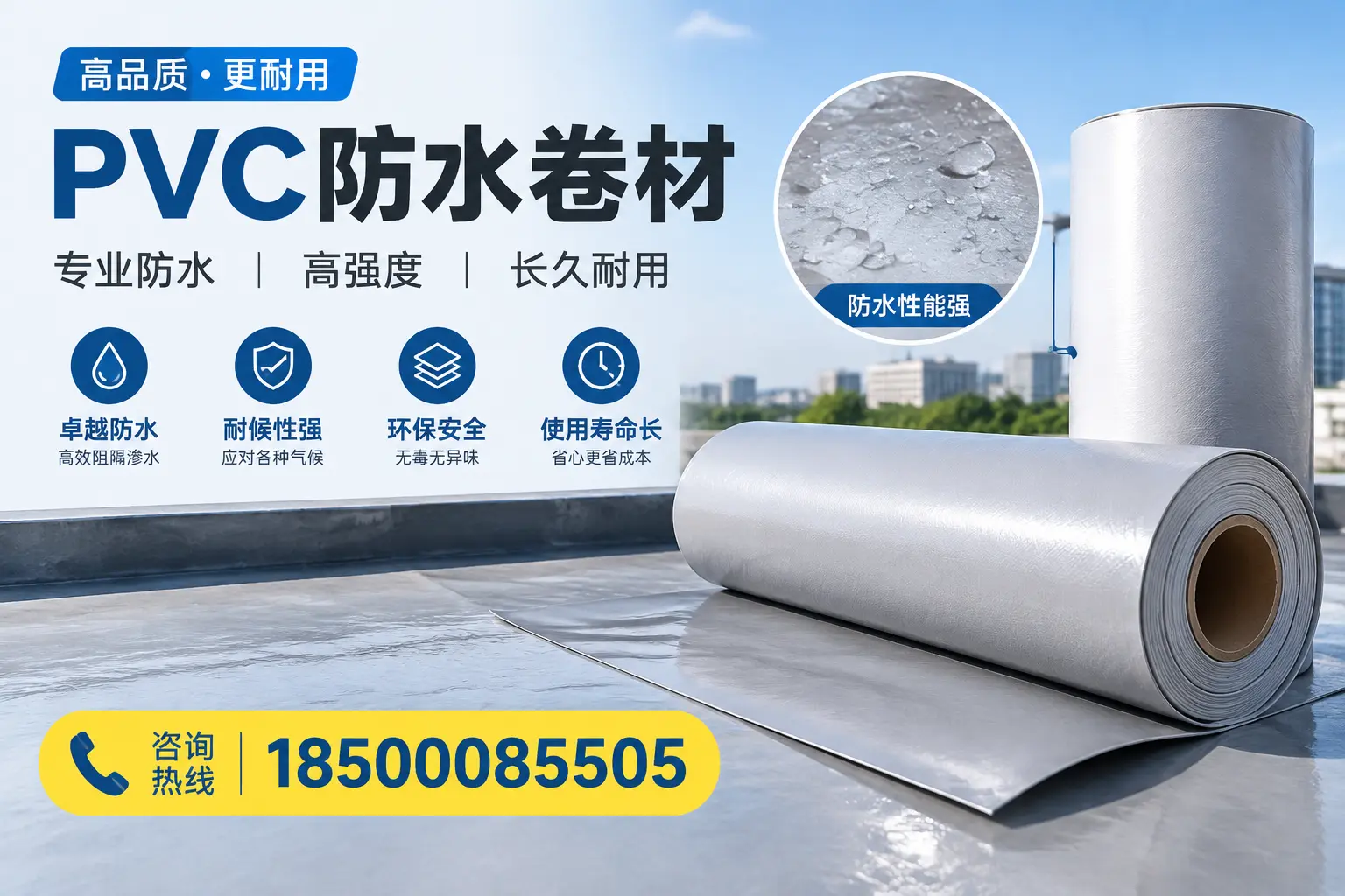 PVC防水卷材的安装方法与注意事项,铜陵用户必看